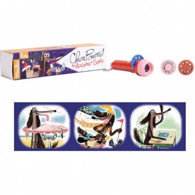 Lampe à histoires bleu Chien pourri Ecole des loisirs - Moulin Roty