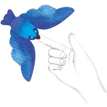 3 Oiseaux Équilibristes Bleus Les Petites Merveilles - Moulin Roty