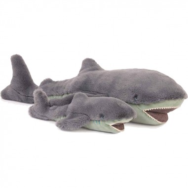 Peluche Grand Requin Gris - Tout Autour du Monde - Moulin Roty