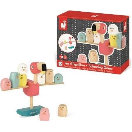 Jeu d'équilibre flamant rose
