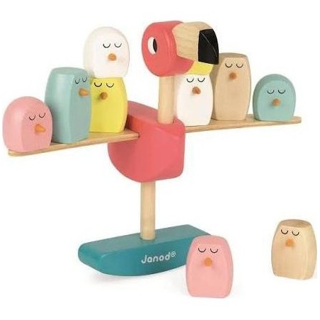Jeu d'équilibre flamant rose