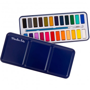 Boite aquarelle Aujourd'hui c'est mercredi - Moulin Roty