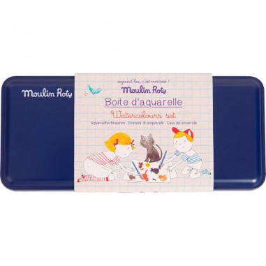 Boite aquarelle Aujourd'hui c'est mercredi - Moulin Roty