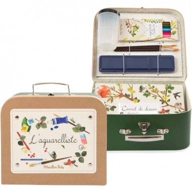 Valise aquarelliste Le Jardin du Moulin - Moulin Roty