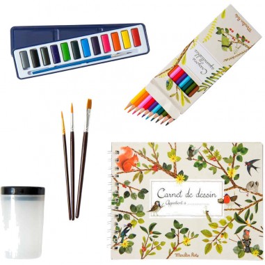 Valise aquarelliste Le Jardin du Moulin - Moulin Roty