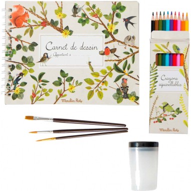 Valise aquarelliste Le Jardin du Moulin - Moulin Roty