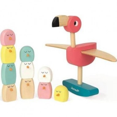 Jeu d'équilibre flamant rose