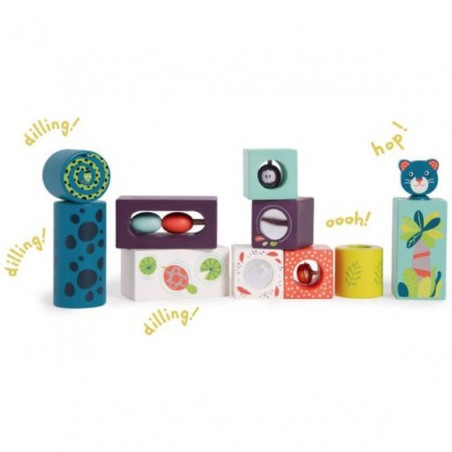 Cubes d'activités Dans la jungle - Moulin Roty