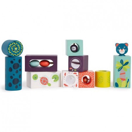 Cubes d'activités Dans la jungle - Moulin Roty