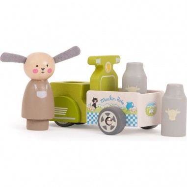 Triporteur du laitier La Grande Famille - Moulin Roty