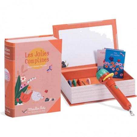 Lampe à  histoires livre Les jolies comptines Les petites Merveilles - Moulin Roty