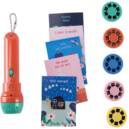 Lampe à  histoires livre Les jolies comptines Les petites Merveilles - Moulin Roty