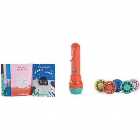 Lampe à  histoires livre Les jolies comptines Les petites Merveilles - Moulin Roty