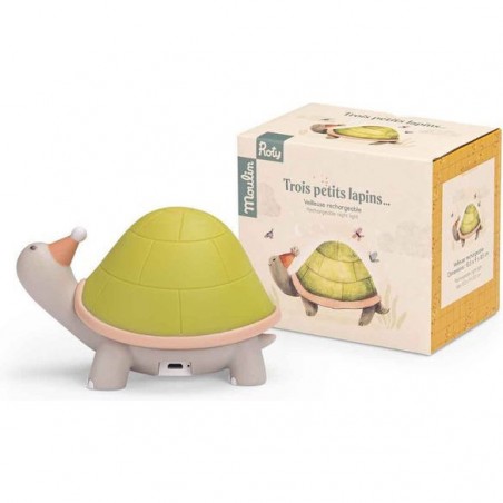 Veilleuse tortue (USB) Trois petits lapins - Moulin Roty