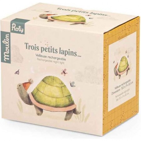 Veilleuse tortue (USB) Trois petits lapins - Moulin Roty