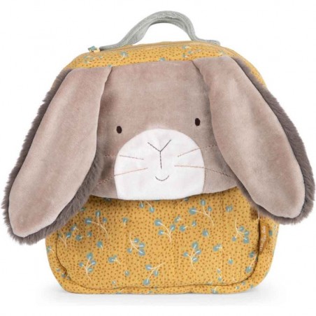Sac à dos lapin ocre Trois petits lapins - Moulin Roty