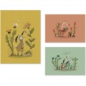 Set de 3 affiches Trois petits lapins - Moulin Roty