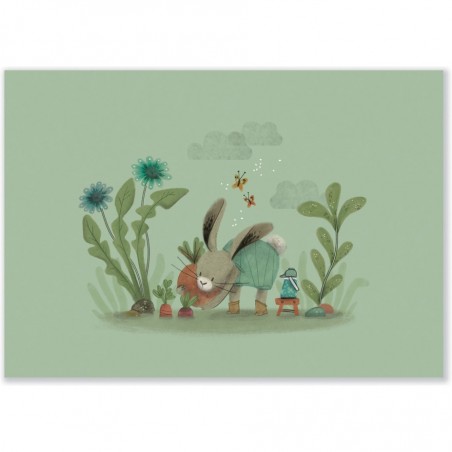 Set de 3 affiches Trois petits lapins - Moulin Roty