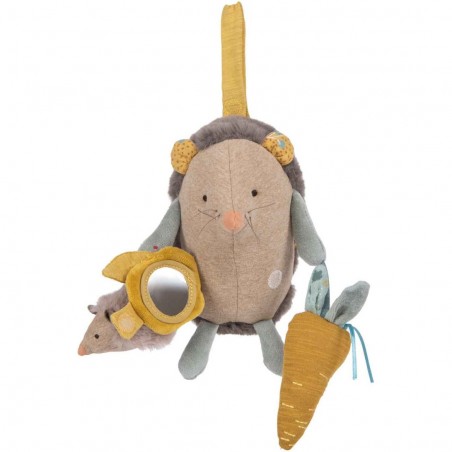 Hérisson d'activités à suspendre Trois petits lapins - Moulin Roty