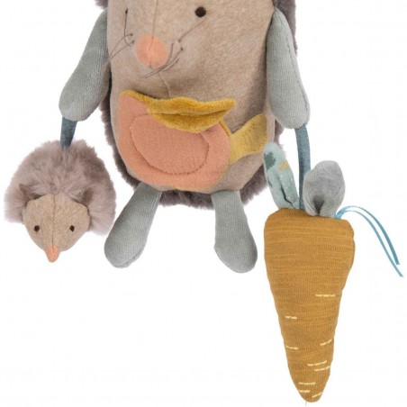 Hérisson d'activités à suspendre Trois petits lapins - Moulin Roty