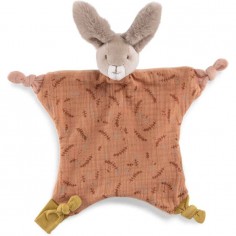 Pyjama 1 mois velours radis Trois petits lapins - Moulin Roty