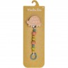 Attache Tétine Lapin Rose Bois Et Crochet - Personnalisable Et Sécurisée