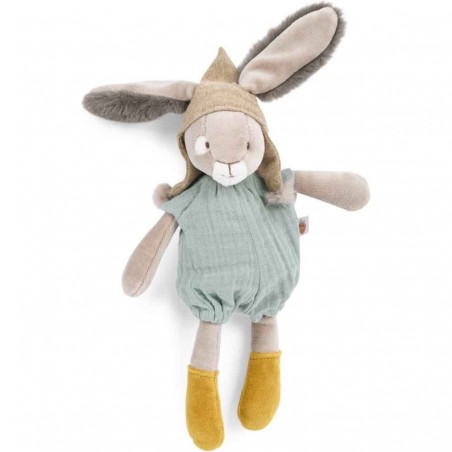 Peluche lapin sauge Trois Petits Lapins Moulin Roty