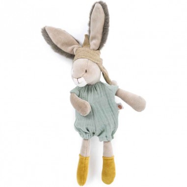 Peluche lapin sauge Trois Petits Lapins Moulin Roty