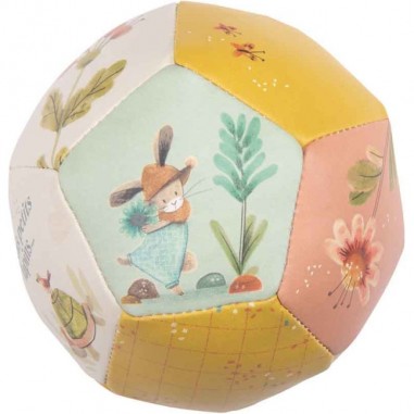 Ballon souple 10 cm Trois Petits Lapins Moulin Roty