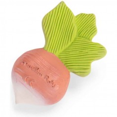 Hochet de dentition caoutchouc Radis Trois petits lapins - Moulin Roty 2