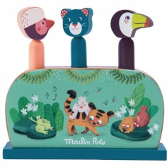 Jouet d'éveil Pop up Dans la jungle - Jouet en bois - Moulin Roty 2