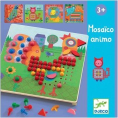 Jeu éducatif - Mosaïco animaux - Djeco