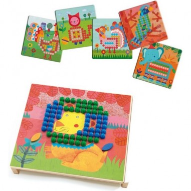 Jeux Éducatifs - Mosaïco Animaux - Djeco