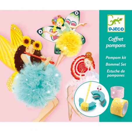 Coffret pompons fées - loisirs créatifs - Djeco
