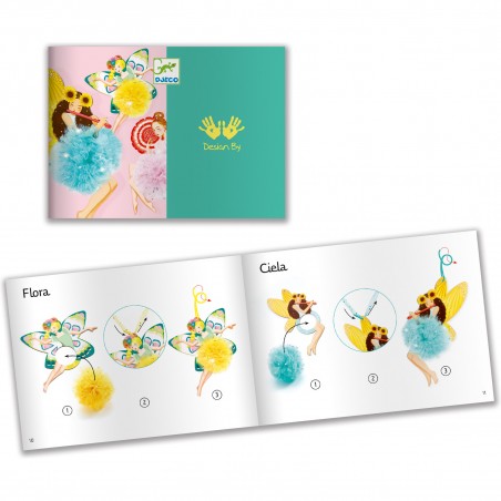 Coffret pompons fées - loisirs créatifs - Djeco
