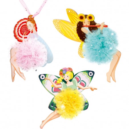 Coffret pompons fées - loisirs créatifs - Djeco
