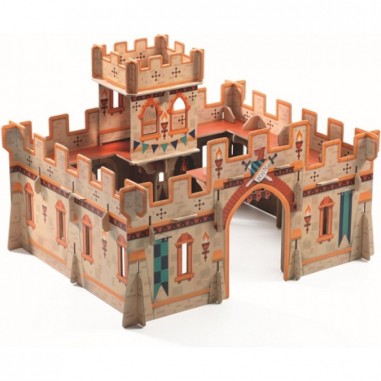 Château Médiéval Décor Pop to play 3D - Djeco