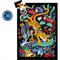 Wizzy' Puzzle Le Saut du Tigre - 50 pièces - Puzzle - Djeco 2