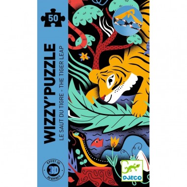 Wizzy' Puzzle Le Saut du Tigre - 50 pièces - Puzzle - Djeco