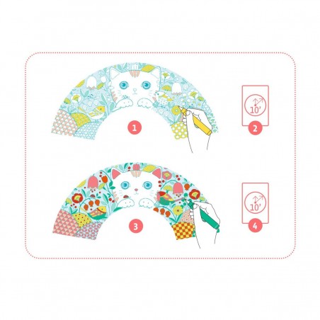 Eventail et son étui à colorier Koneko Do It Yourself - Djeco