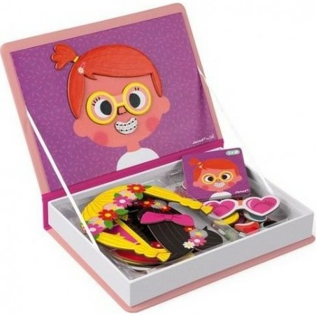 Coffret Magneti'book Crazy Faces Fille - Janod