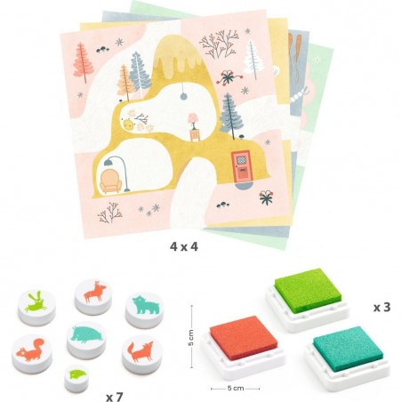 Tampons pour les petits En visite - Djeco