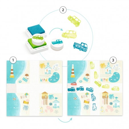 Tampons pour les petits Circulation - Djeco
