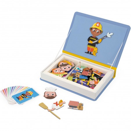 Magnetibook Métiers - Jeu magnétique et éducatif - Janod