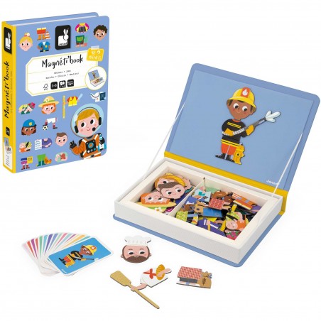 Magnetibook Métiers - Jeu magnétique et éducatif - Janod