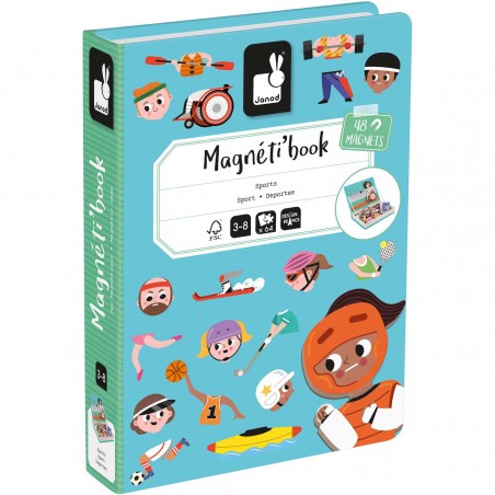 Magnetibook Sports - Jeu magnétique et éducatif - Janod