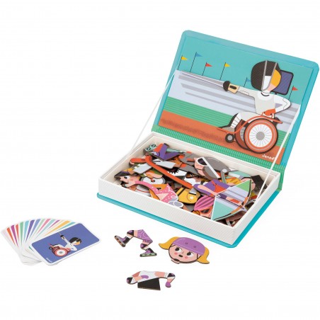 Magnetibook Sports - Jeu magnétique et éducatif - Janod