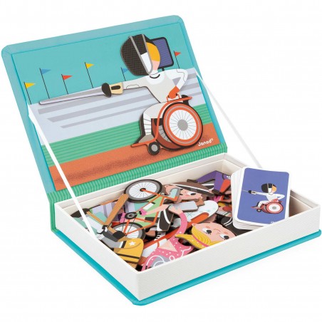 Magnetibook Sports - Jeu magnétique et éducatif - Janod