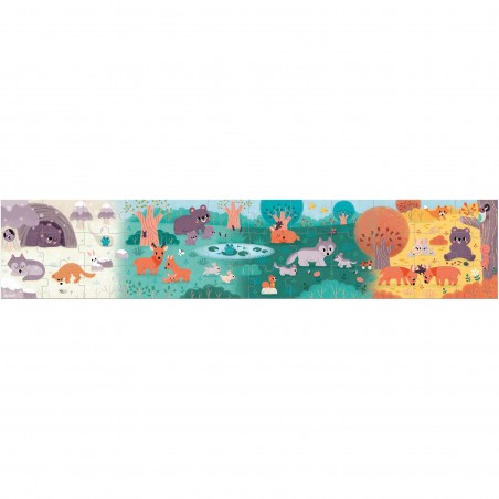 Puzzle panoramique 4 saisons Wwf - Janod
