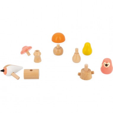 Oiseaux et champignons à visser Wwf - Janod